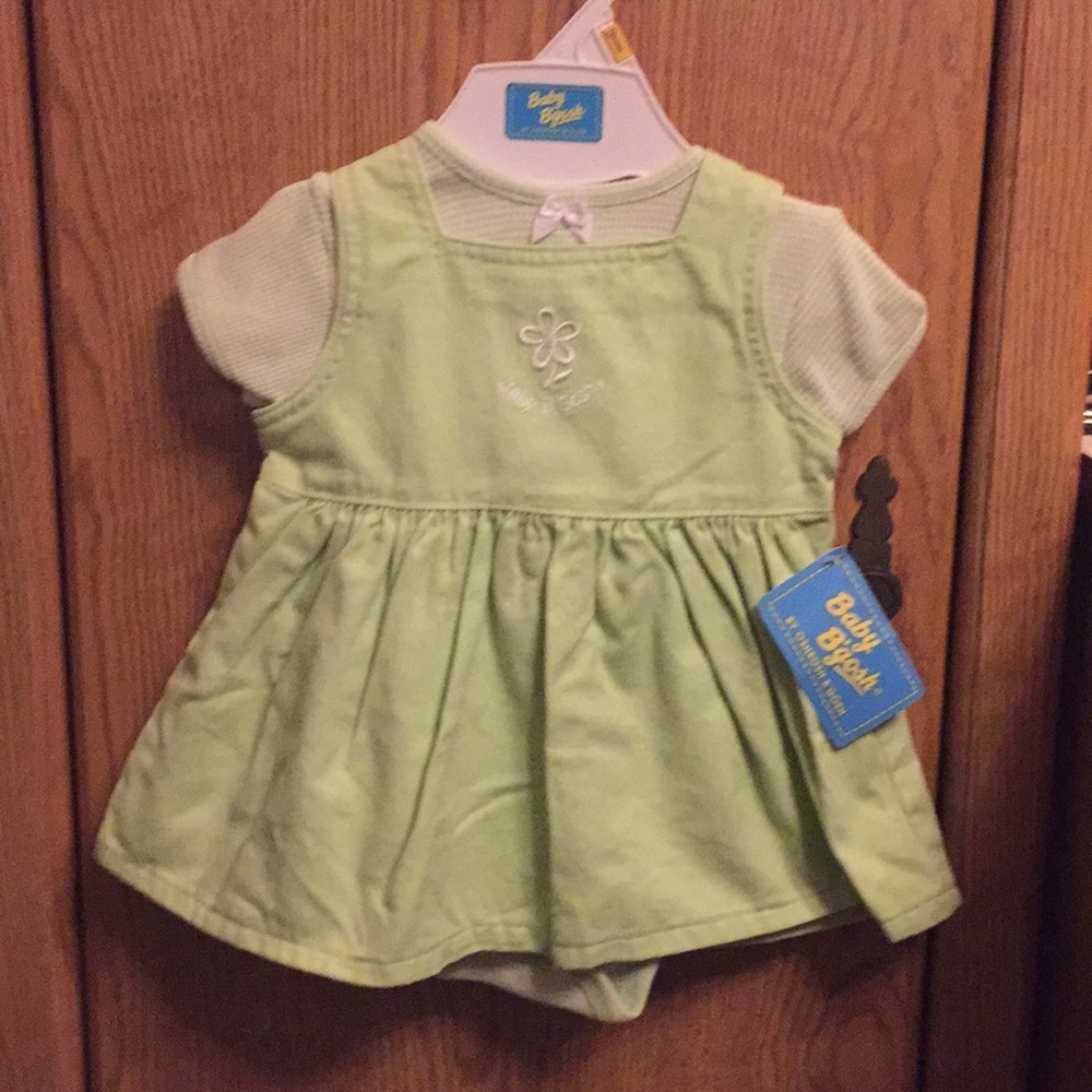Sweet Baby B’gosh Light Green Jumper Onesie Set